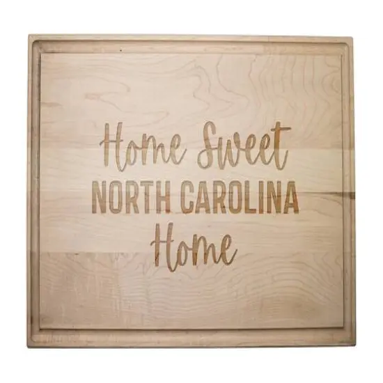 Home Sweet State Home 17" x 11" Maple Cutting Board North Carolina {1}