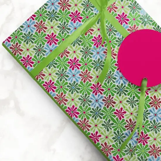 JAM Paper Holiday Snowflake Flowers Gift Wrap {4}
