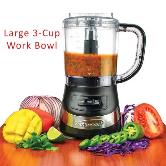 Brentwood Black 3 Cup Food Processor {7}