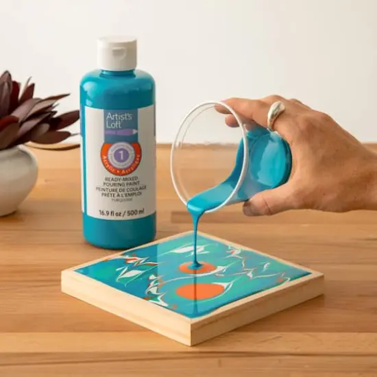 Acrylic Ready-Mixed Pouring Paint by Artist's Loft&trade; Turquoise {6}