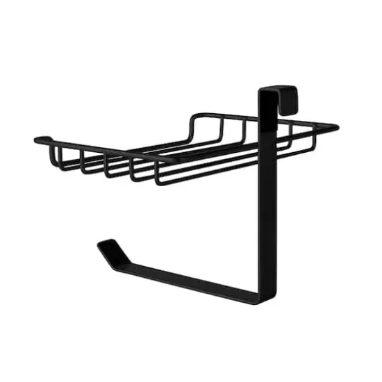 Bath Bliss Black Over the Tank Tissue Dispenser & Wipe Holder {7}