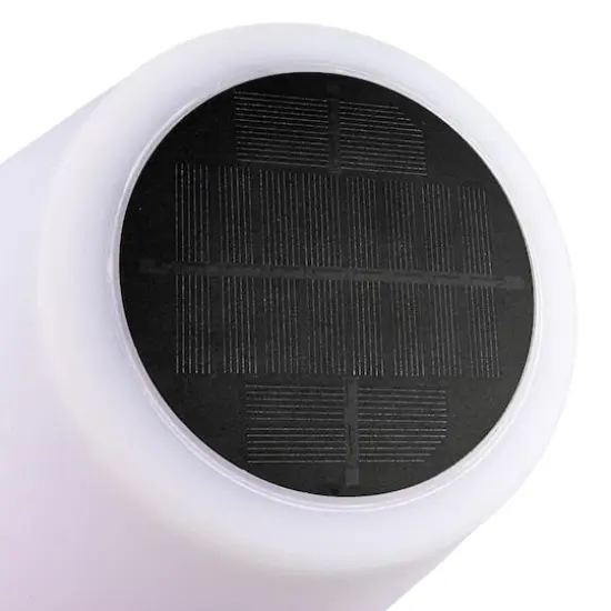 Hello Honey&reg; 57.75" Black Touch Sensor Metal Solar Floor Lamp {12}