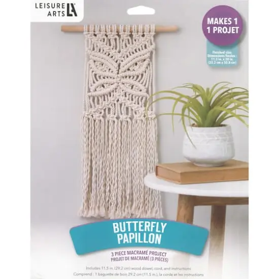Leisure Arts Butterfly Macram&eacute; Kit {1}