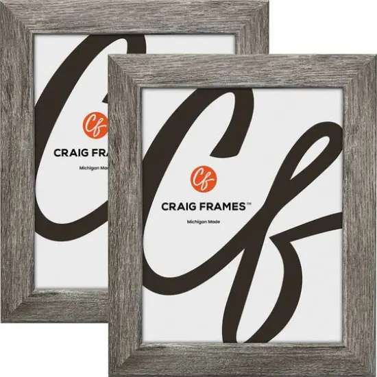 2 Pack Craig Frames Bauhaus 125 Barnwood Gray Picture Frame {1}