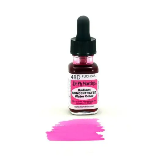 Dr. Ph. Martin's&reg; Radiant Concentrated Watercolor, 0.5oz. 48D Fuchsia {4}