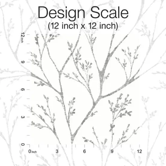 RoomMates Gray Tree Branches Peel & Stick Wallpaper {7}