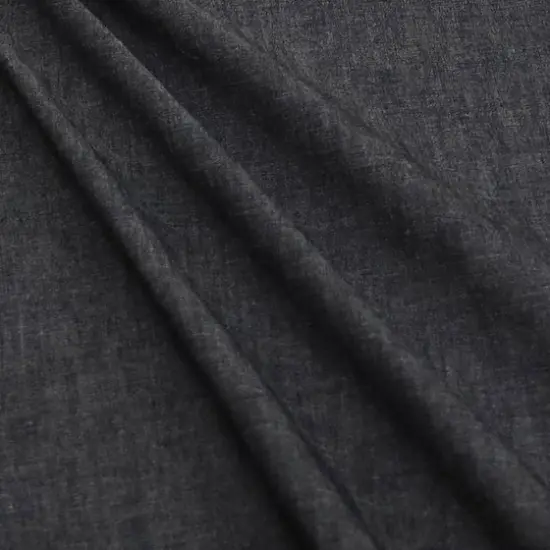 Fabric Merchants Chambray Solid Cotton Fabric Black {1}