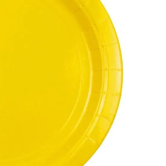 JAM Paper 9" Paper Party Plates, 50ct. Yellow {4}