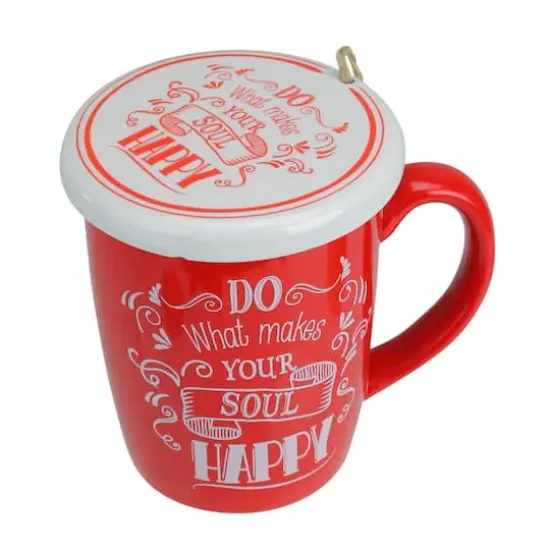 Red & White Soul Happy Mug & Ornament Gift Set {1}