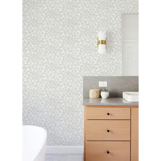 InHome Bliss Print Gray Peel & Stick Wallpaper {4}