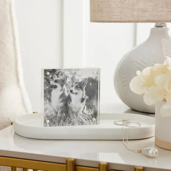Expressions&trade; 4" x 4" Clear Acrylic Block Frame by Studio D&eacute;cor&reg; {6}