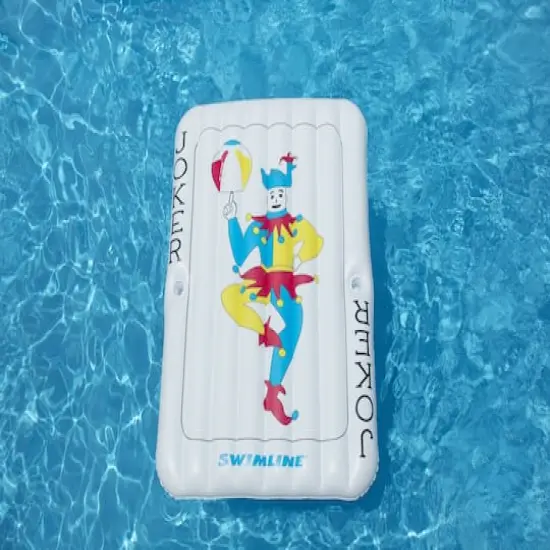 Swimline 6ft. Inflatable Joker Playing Card Pool Mattress {4}