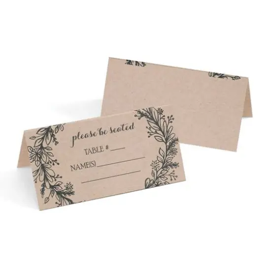 Hortense B. Hewitt Co. Rustic Wreath Place Card {1}