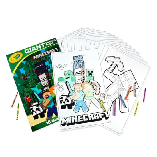 Crayola&reg; Minecraft Giant Coloring Pages {3}