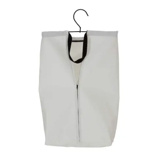 Household Essentials 27" Door Hanging Laundry Bag White and Black {8}