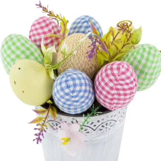 7" Easter Egg Spring Potted Floral Arrangement {7}