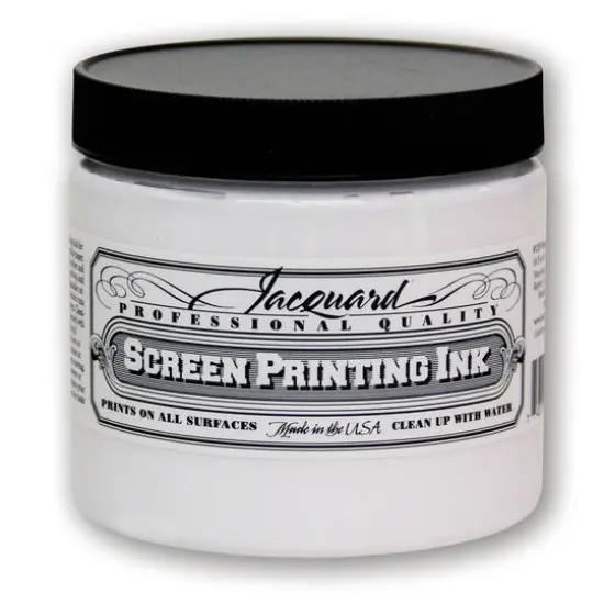 Jacquard Professional Screen Printing Ink, 16oz. Super Opaque White {1}