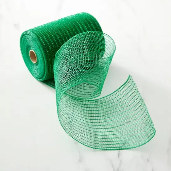5.5" x 45ft. Mesh Wide Ribbon by Celebrate It&reg; Kelly Green {3}