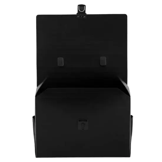 JAM Paper Black 6" x 9" Plastic Art Case Lunchbox {4}