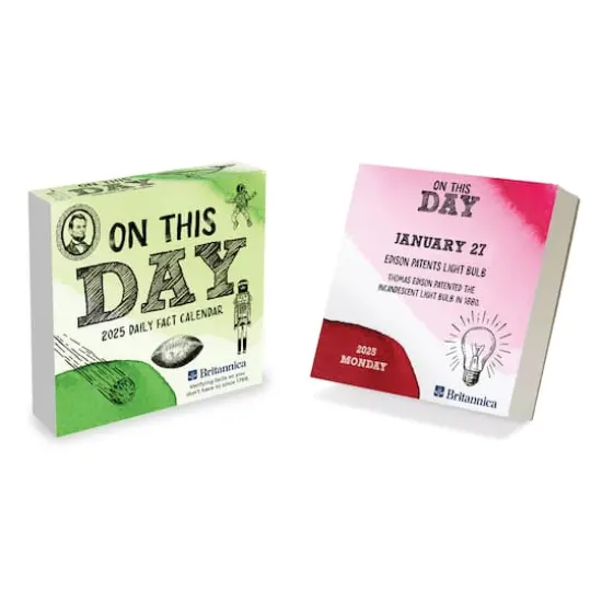 TF Publishing 2025 On This Day Daily Desktop Calendar {6}