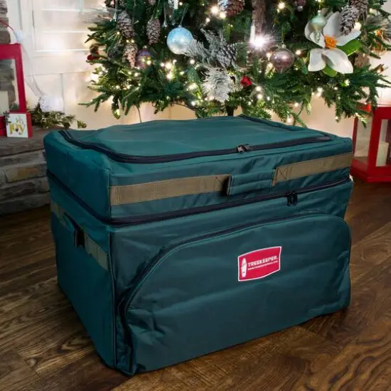 TreeKeeper 72ct. 4" Christmas Ornament Storage Box with Top Pocket {10}