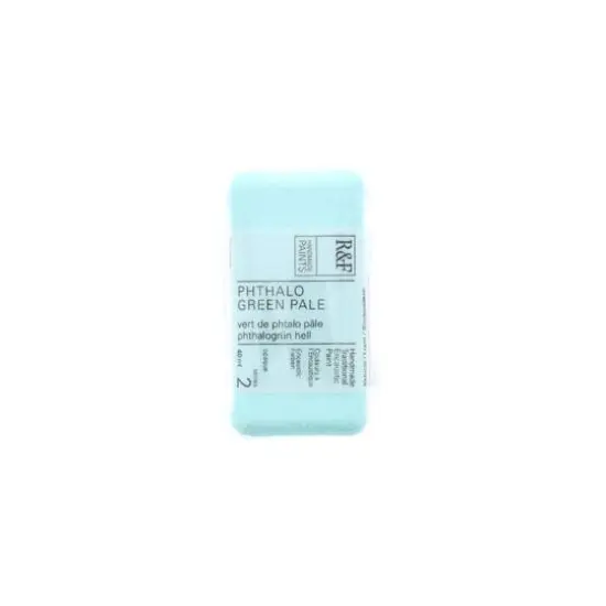 R&F&reg; Encaustic Paint Cake, 40mL Pthalo Green Pale {1}