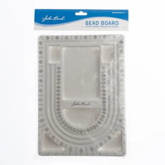 John Bead 12" x 9" Gray Plastic Designer Bead Board {4}