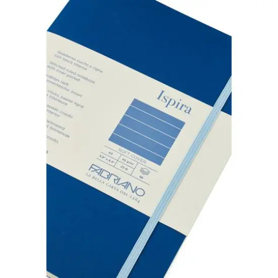 Fabriano&reg; Ispira A5 Lined Softcover Notebook Blue {6}