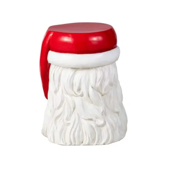 Glitzhome&reg; 16"H Christmas MGO Santa Stool or Accent Table {8}