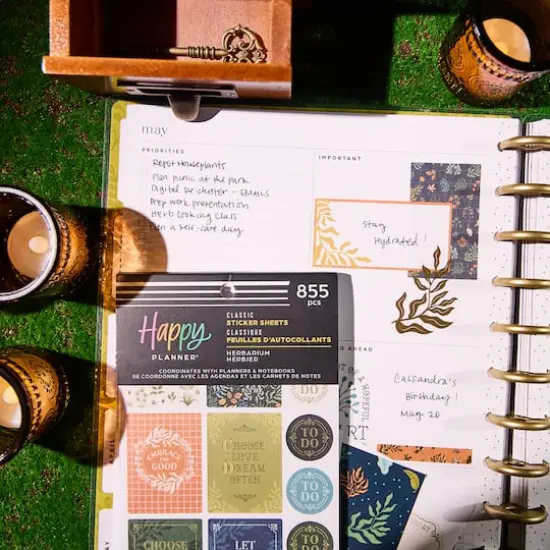 The Classic Happy Planner&reg; Herbarium Sticker Book {14}