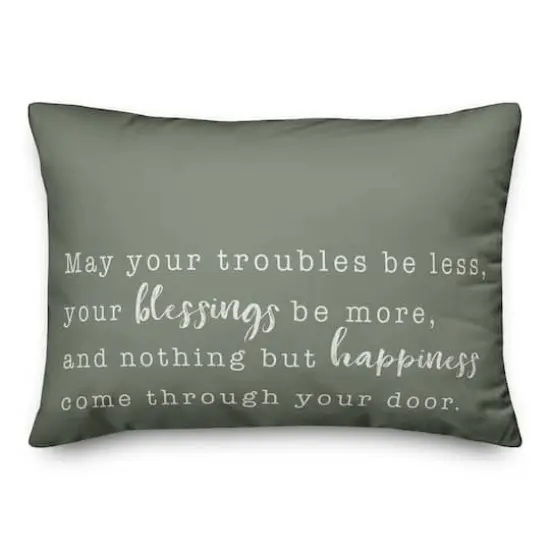Blessings Be More Indoor/Outdoor Lumbar Pillow {3}