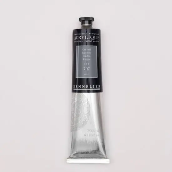 Sennelier Extra Fine Artists' Acrylic Paint, 200mL 707 Gray {1}