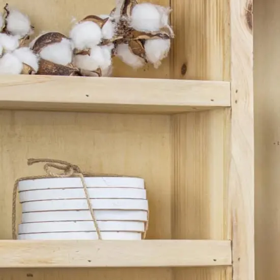 Wall Mounted Wooden Wine Rack & Cork Holder {4}