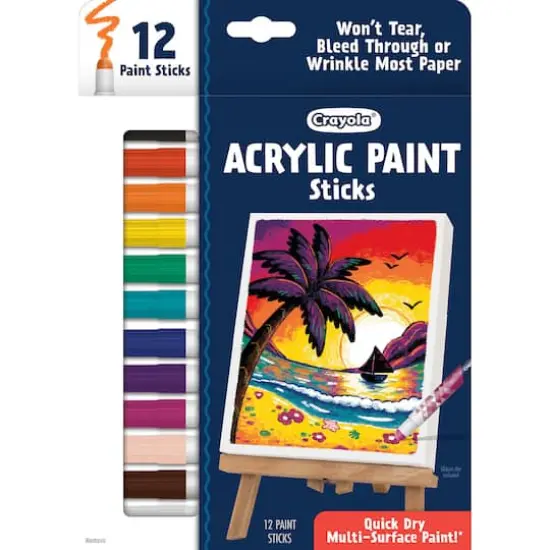 Crayola&reg; Acrylic Paint Doodle Sticks, 2 Packs of 12 {4}