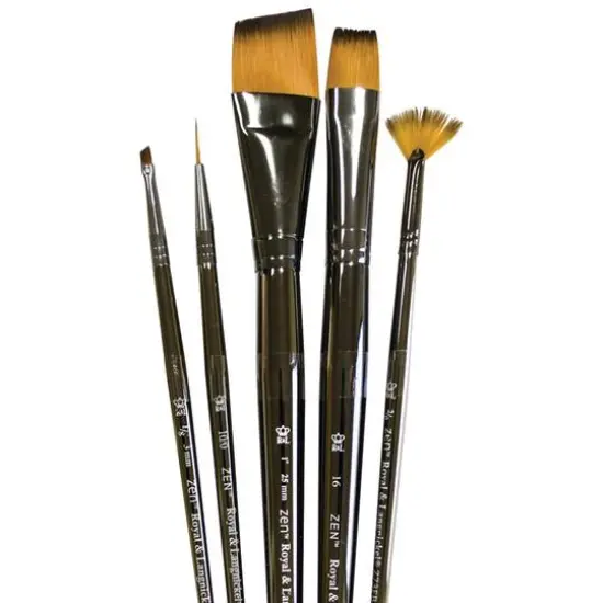 Zen&trade; Series 73 Short Handle 5 Piece Brush Set F {1}