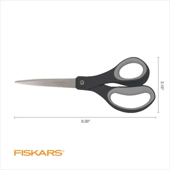 Fiskars&reg; 8" Black Scissors, 2ct. {4}