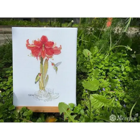 Merejka Amaryllis Counted Cross Stitch Kit {4}