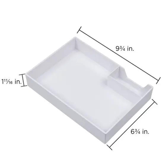 JAM Paper White Stackable Office Supply Tray {5}