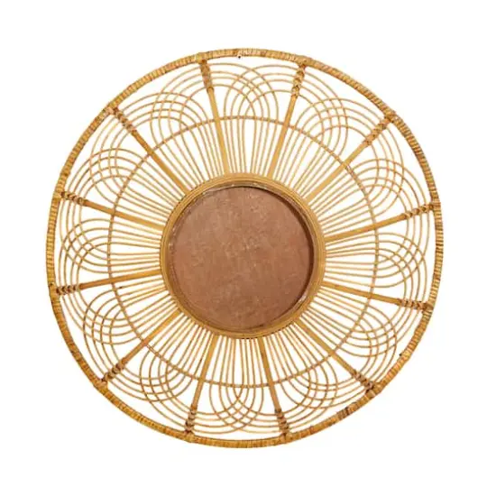 Set of 3 Brown Metal Boho Style Wall Decor 24", 20", 16" {3}