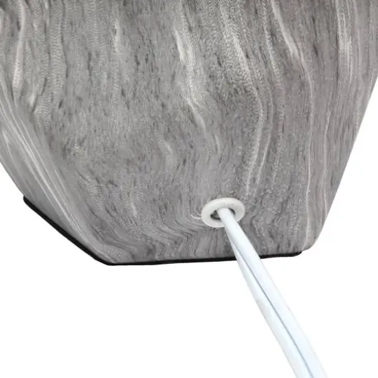 Simple Designs Round Prism Mini Table Lamp Marbled {7}