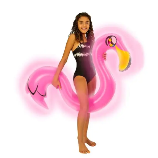 PoolCandy Illuminated LED Flamingo Ride On Noodle {1}