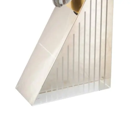 9" Clear Glass Horse Head Decorative Bookends with Pyramid Bases, 2ct. {5}