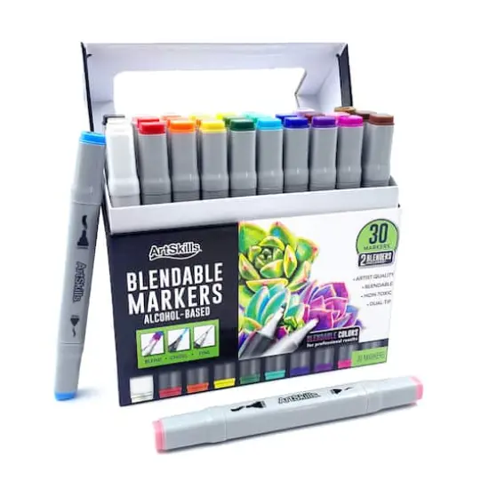 ArtSkills&reg; Chisel & Fine Dual-Tipped 30 Piece Marker Set {1}