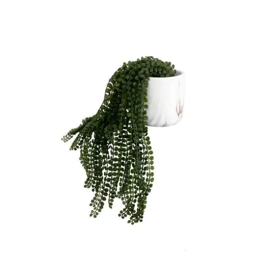 Flora Bunda&reg; 17.5" String Of Peas in Marble Gold Finish Cement  {1}