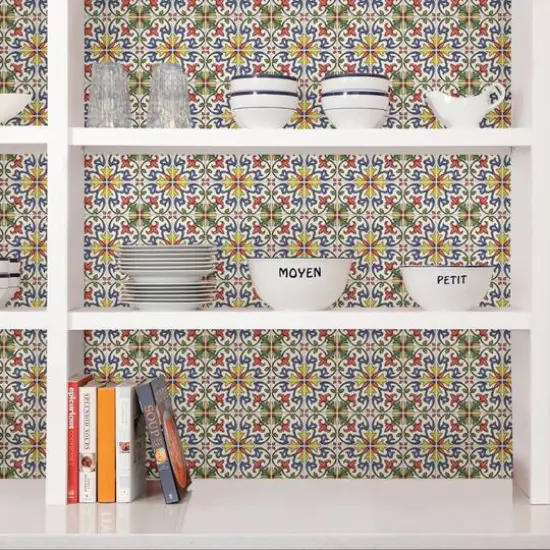 InHome Tuscan Tile Peel & Stick Backsplash Tiles {7}