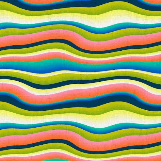 Fabric Editions Multicolor Belle Stripe Cotton Fabric {4}