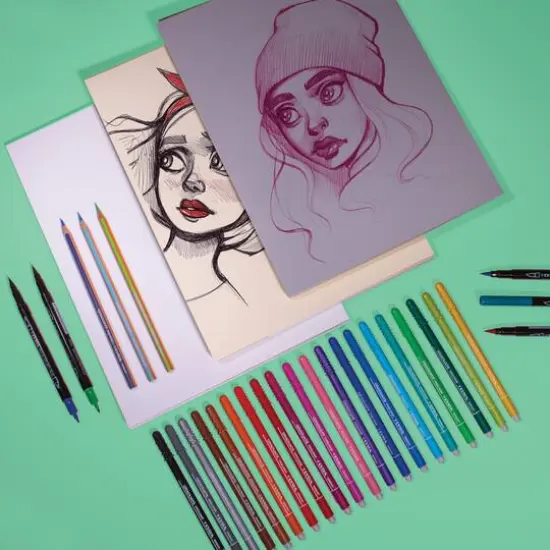 Canson&reg; Graduate Foldover Natural Toned Mixed Media Pad, 9" x 12" {8}