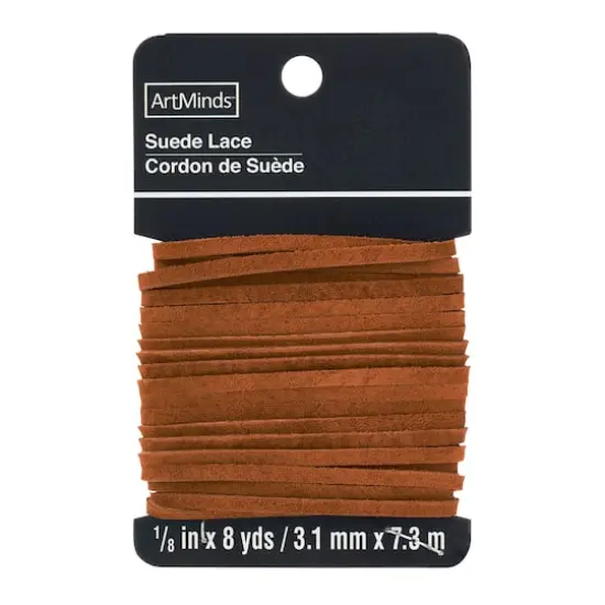 1/8" Suede Lace by ArtMinds&trade; Medium Brown {1}