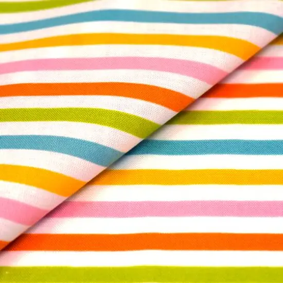 SINGER Pastel Stripe Cotton Fabric {3}