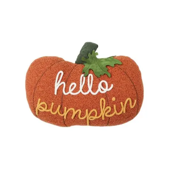 15" x 11" Hello Pumpkin Shaped Throw Pillow by Ashland&reg; {1}